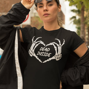 Dead Inside Skeleton Hands T-Shirt