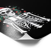 Dead Inside Skeleton Weihnachtskaffee Lover Gesche Fotodruck (Ecke)