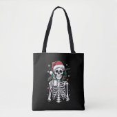 Dead Inside Skeleton Weihnachtskaffee Lover Gesche Tasche (Vorderseite)