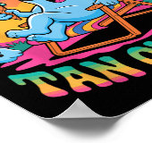 Dead Inside Tan Outdoor Funny Ghost Summerween Poster (Ecke)