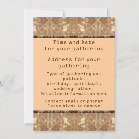 Dead Leaf Mantis Einladung (Rückseite)