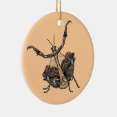 Dead Leaf Mantis Keramik Ornament (Rechts)