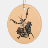 Dead Leaf Mantis Keramik Ornament (Links)