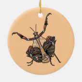 Dead Leaf Mantis Keramik Ornament (Hinten)
