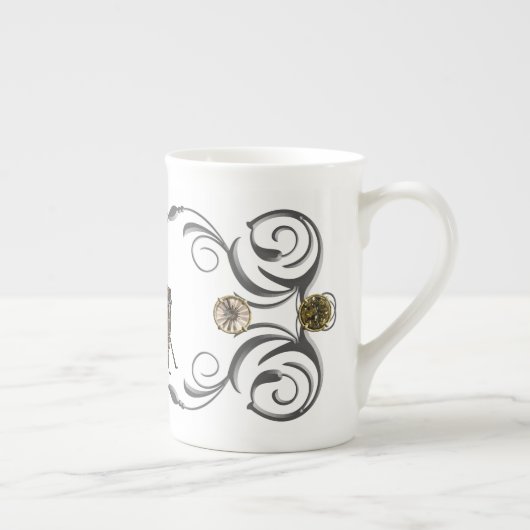 Dead Leaf Mantis Porzellantasse (Rechts)