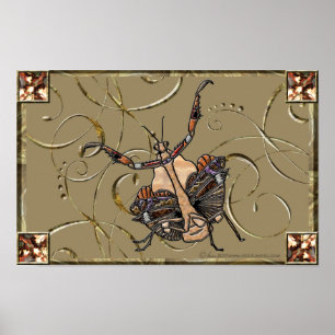 Dead Leaf Mantis Poster