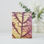 Dead Leaf Texture Postcard Postkarte (Stehend Vorderseite)
