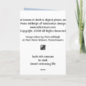 Dead Leaves in Birch Karte (Rückseite)