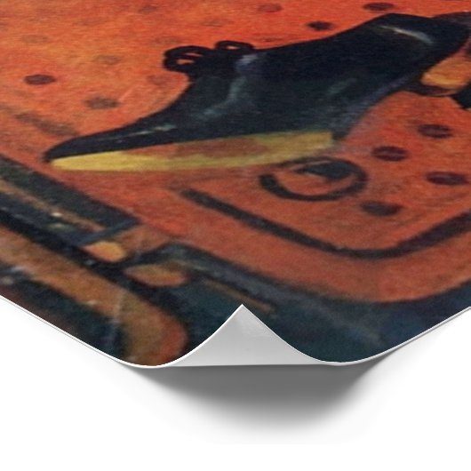 Dead Man39;s Alibi Dime Detective Magazine Poster (Ecke)