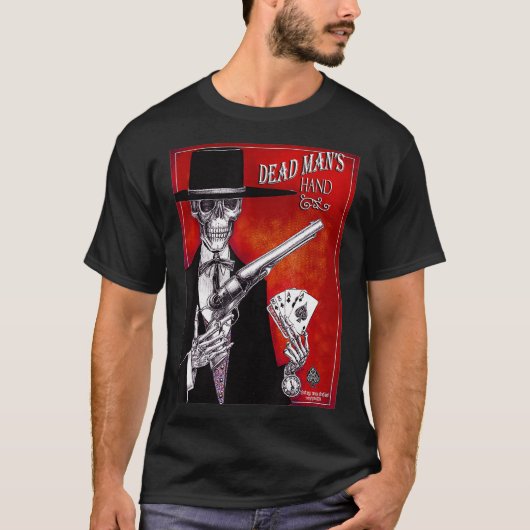 Dead Mans Hand Goth styled Western poker Tee (Vorderseite)