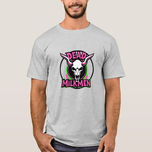 Dead Milkmen Neon Skull T - Shirt (Vorderseite)