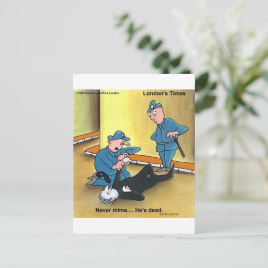 Dead Mime Funny T-Shirts Tasse Karten Geschenke et (Stehend Vorderseite)