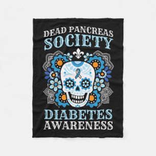 Dead Pankreas Gesellschaft Diabetes Bewusstsein Zu Fleecedecke