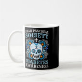 Dead Pankreas Gesellschaft Diabetes Bewusstsein Zu Kaffeetasse (Links)