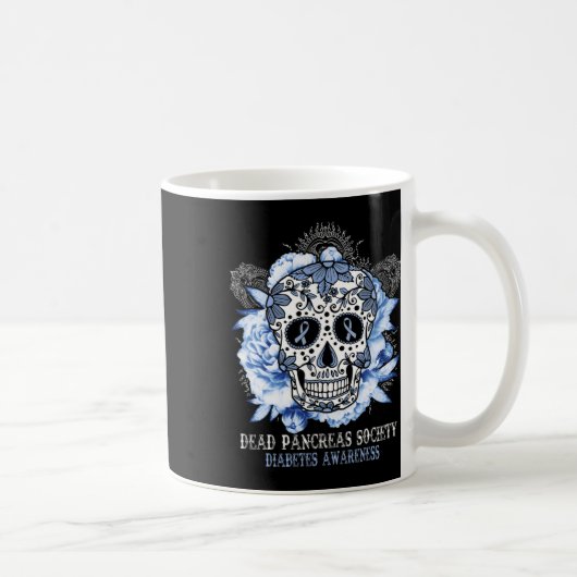 Dead Pankreas Gesellschaft Diabetes Bewusstsein Zu Kaffeetasse (Rechts)