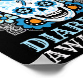 Dead Pankreas Gesellschaft Diabetes Bewusstsein Zu Poster (Ecke)