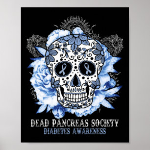 Dead Pankreas Gesellschaft Diabetes Bewusstsein Zu Poster