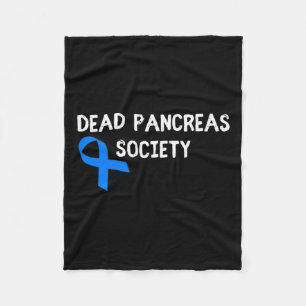 Dead Pankreas Society Diabetes Bewusstsein Spaß Di Fleecedecke