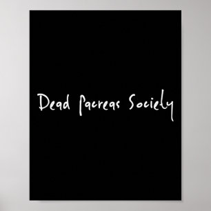 Dead Pankreas Society Diabetes Bewusstsein Spaß Di Poster