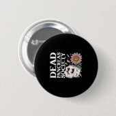 Dead Pankreas Society Diabetes Skeleton Spaß Funn Button (Vorne & Hinten)