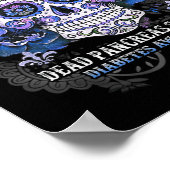 Dead Pankreas Society Sugar Skull Diabetes Bewusst Poster (Ecke)