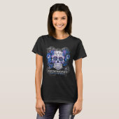 Dead Pankreas Society Sugar Skull Diabetes Bewusst T-Shirt (Vorne ganz)