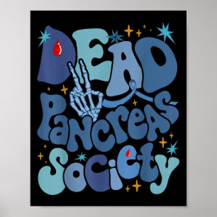 Dead Pankreas Society Typ 1 Diabetes Awareness T1 Poster