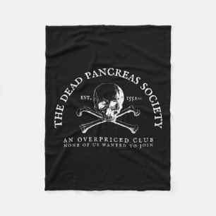 Dead Pankreas Society Typ 1 Diabetes T1d Awaren Fleecedecke