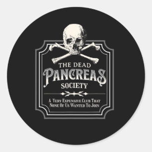 Dead Pankreas Society Typ 1 Diabetes T1d Awaren Runder Aufkleber