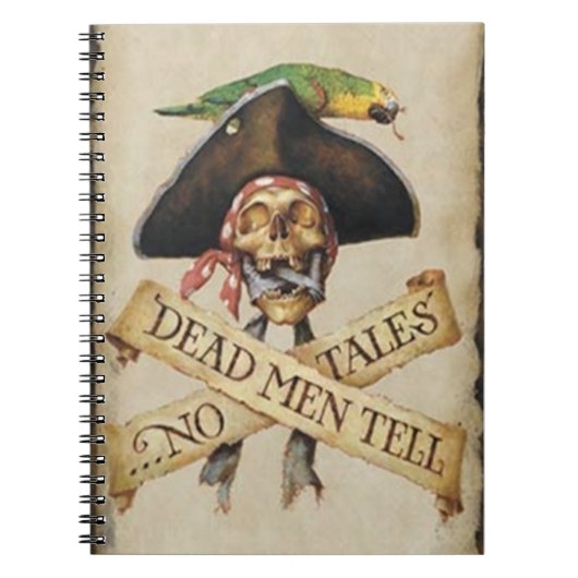 Dead Pirate Spiral Notebook Notizblock (Vorderseite)