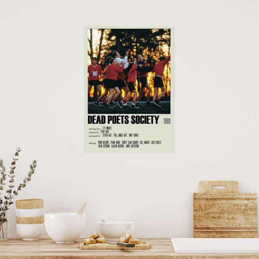 Dead Poets Society Alternative Art Movie Large 3 Poster (Küche)