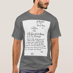 Dead Poets Society fünf Jahrhunderte schwarzer Ver T-Shirt