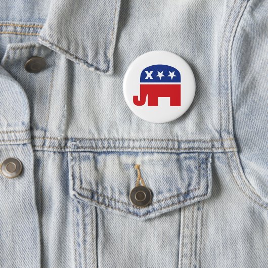 Dead Republikaner Elephant Button (Beispiel)