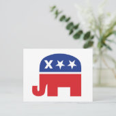Dead Republikaner Elephant Postkarte (Stehend Vorderseite)