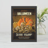 Dead right Sie sind eingeladen Halloween-Party ID8 Einladung (Stehend Vorderseite)