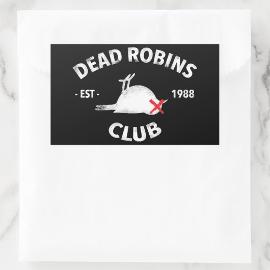 Dead Robins Club Aufkleber (Tasche)