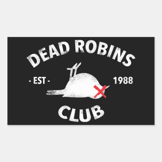 Dead Robins Club Aufkleber (Vorderseite)