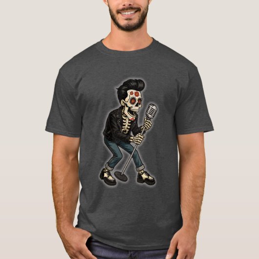 Dead Rockabilly Singer T-Shirt (Vorderseite)