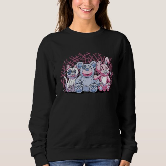 Dead Toys Bear Voodoo doll Sweatshirt (Vorderseite)