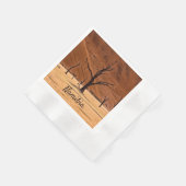 Dead Vlei Namibia Landschaft Foto mit Text Serviette (Ecke)