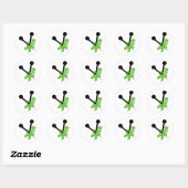 Dead Voodoo Doll Runder Aufkleber (Blatt)