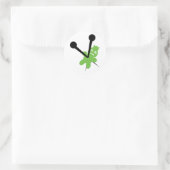 Dead Voodoo Doll Runder Aufkleber (Tasche)