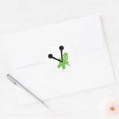 Dead Voodoo Doll Runder Aufkleber (Umschlag)