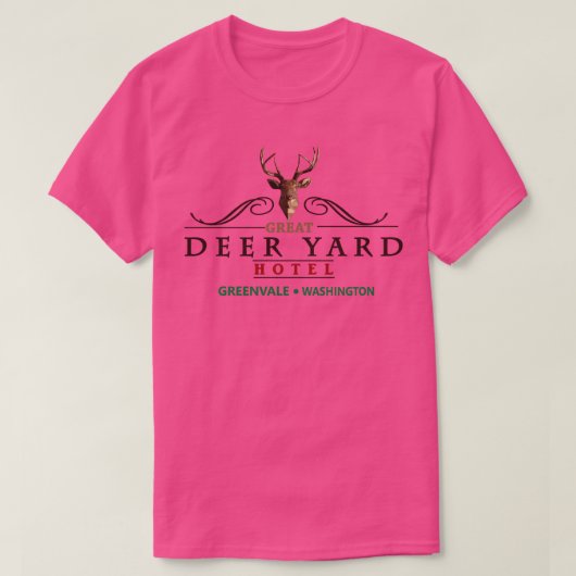 Deadame Premonition Great Deer Yard Hotel T-Shirt (Design vorne)