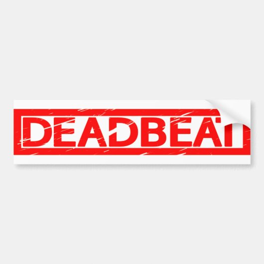 Deadbeat-Briefmarke Autoaufkleber (Vorne)