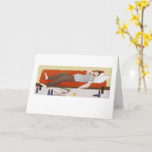 Deadbeat Vater Vatertag Card Karte (Gelbe Blume)