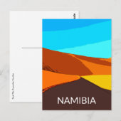 Deadlei Namibia Vintage Art Postkarte (Vorne/Hinten)