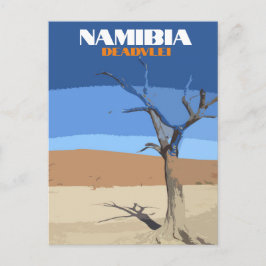 Deadlei Namibia Vintage Art Postkarte