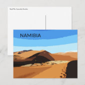 Deadlei Namibia Vintage Art Postkarte (Vorne/Hinten)