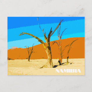 Deadlei Namibia Vintage Art Postkarte